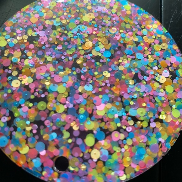CIRCLE CONFETTI RESIN COASTER - Picture 2 of 3